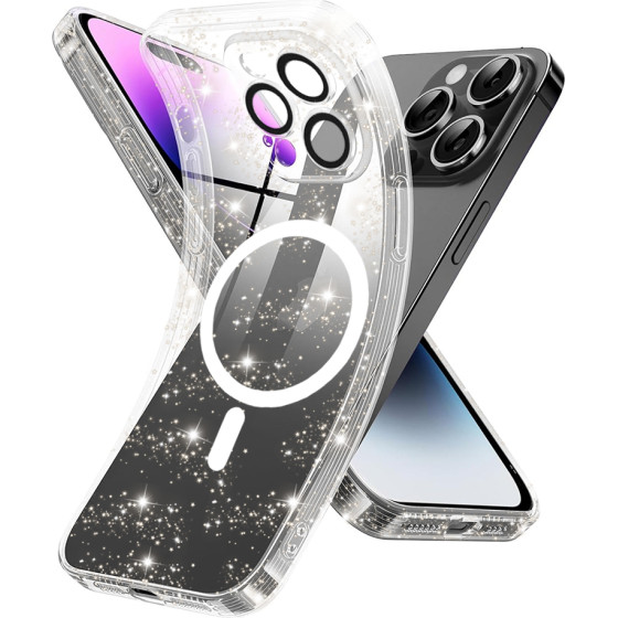 Techsuit - SparkleSkin MagSafe Series - iPhone 14 Pro - Clear