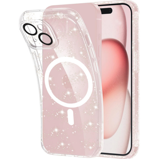 Techsuit - SparkleSkin MagSafe Series - iPhone 15 - Clear