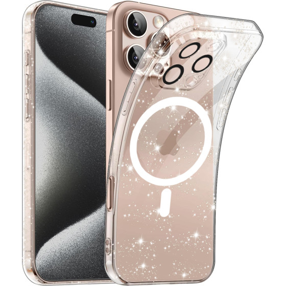 Techsuit - SparkleSkin MagSafe Series - iPhone 16 Pro Max - Clear