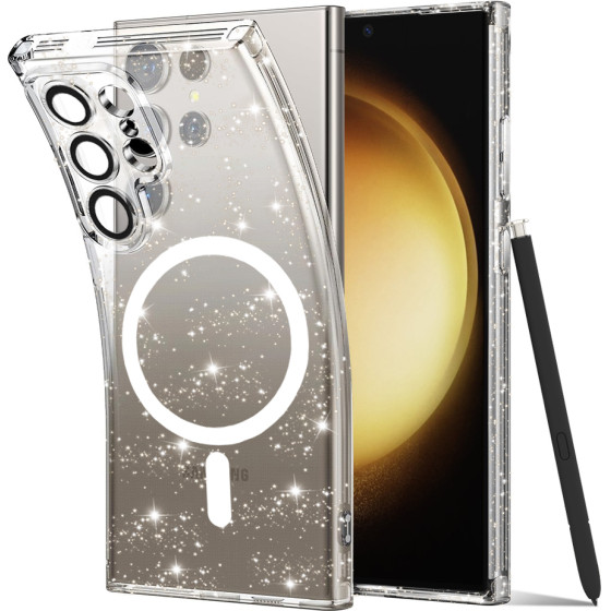 Techsuit - SparkleSkin MagSafe Series - Samsung Galaxy S23 Ultra - Clear