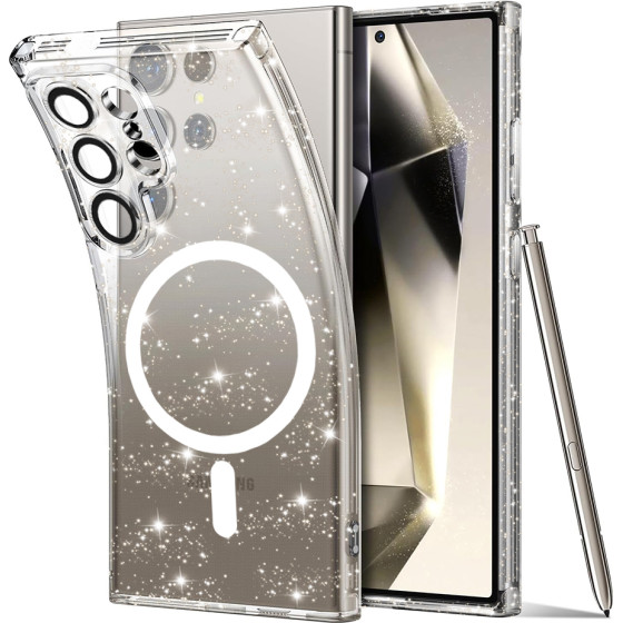 Techsuit - SparkleSkin MagSafe Series - Samsung Galaxy S24 Ultra - Clear