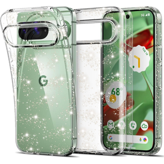 Techsuit - SparkleSkin Series - Google Pixel 9 - Clear