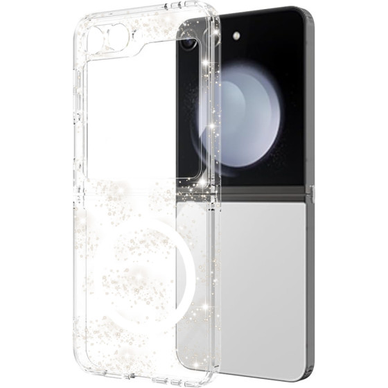 Techsuit - SparkleSkin MagSafe Series - Samsung Galaxy Z Flip6 - Clear