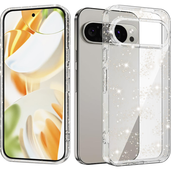Techsuit - SparkleSkin Series - Google Pixel 9 Pro - Clear