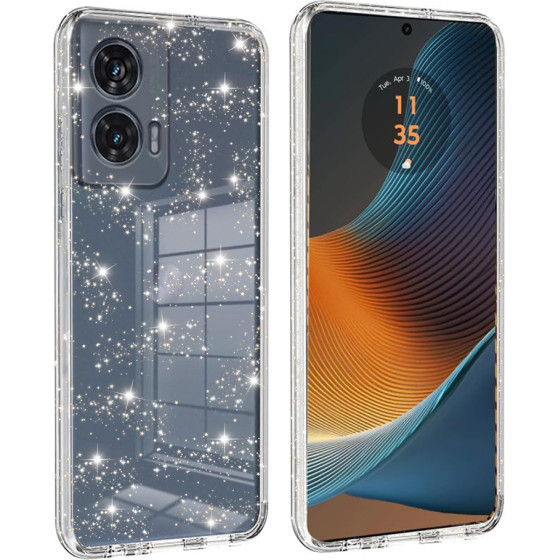 Techsuit - SparkleSkin Series - Motorola Edge 50 Fusion - Clear