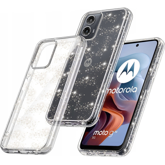 Techsuit - SparkleSkin Series - Motorola Moto G34 / Moto G45 - Clear