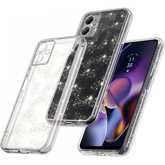 Techsuit - SparkleSkin Series - Motorola Moto G54 - Clear