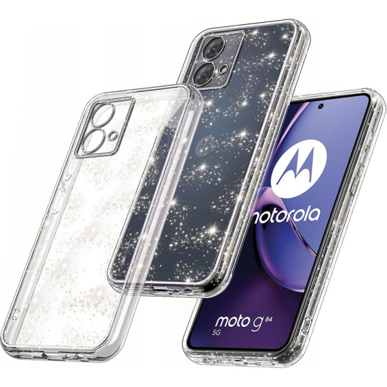 Techsuit - SparkleSkin Series - Motorola Moto G84 - Clear