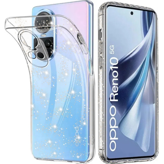 Techsuit - SparkleSkin Series - Oppo Reno10 / Reno10 Pro - Clear