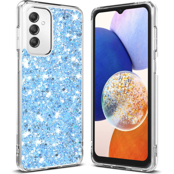 Techsuit - Sparkly Glitter - Samsung Galaxy A14 4G / A14 5G - Blue
