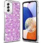 Techsuit - Sparkly Glitter - Samsung Galaxy A14 4G / A14 5G - Magenta