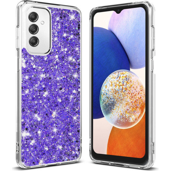 Techsuit - Sparkly Glitter - Samsung Galaxy A14 4G / A14 5G - Purple