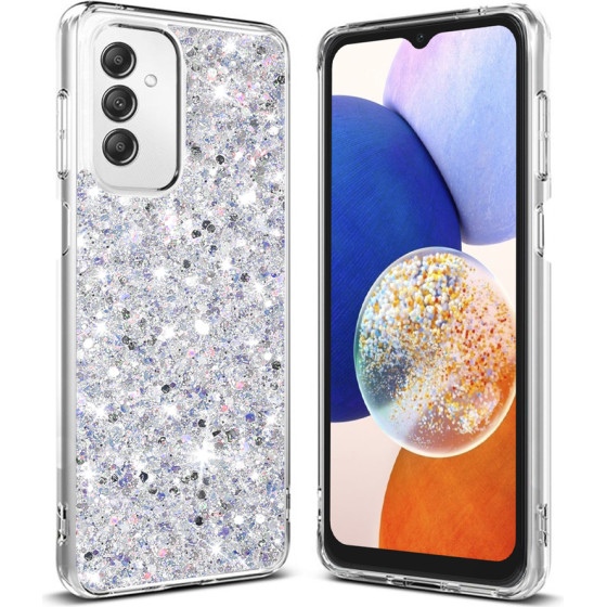 Techsuit - Sparkly Glitter - Samsung Galaxy A14 4G / A14 5G - White