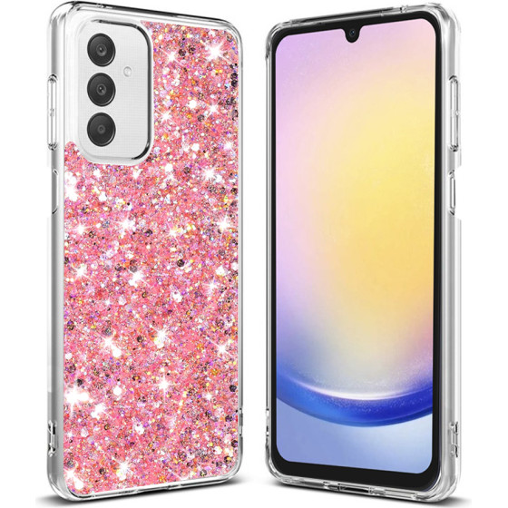 Techsuit - Sparkly Glitter - Samsung Galaxy A25 5G - Pink