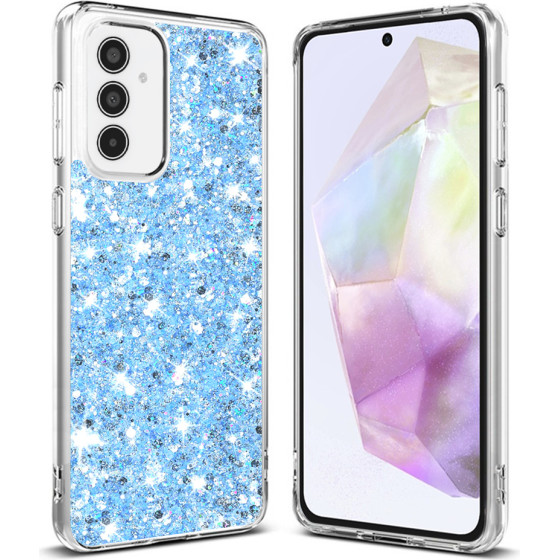 Techsuit - Sparkly Glitter - Samsung Galaxy A35 5G - Blue