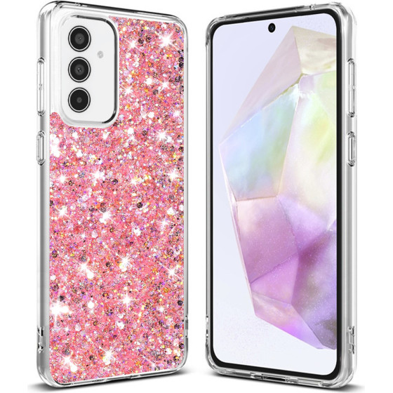 Techsuit - Sparkly Glitter - Samsung Galaxy A35 5G - Pink