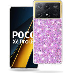 Techsuit - Sparkly Glitter - Xiaomi Poco X6 Pro - Magenta