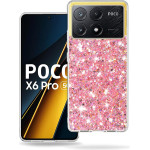 Techsuit - Sparkly Glitter - Xiaomi Poco X6 Pro - Pink