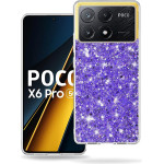 Techsuit - Sparkly Glitter - Xiaomi Poco X6 Pro - Purple