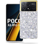 Techsuit - Sparkly Glitter - Xiaomi Poco X6 Pro - White