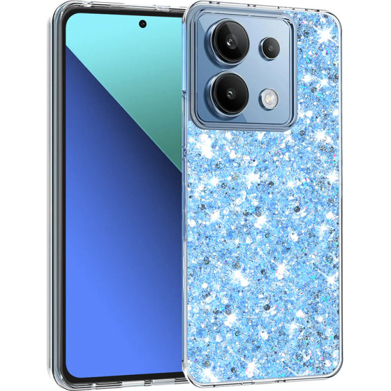 Techsuit - Sparkly Glitter - Xiaomi Redmi Note 13 4G - Blue
