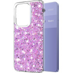 Techsuit - Sparkly Glitter - Xiaomi Redmi Note 13 Pro 4G / Poco M6 Pro 4G - Magenta
