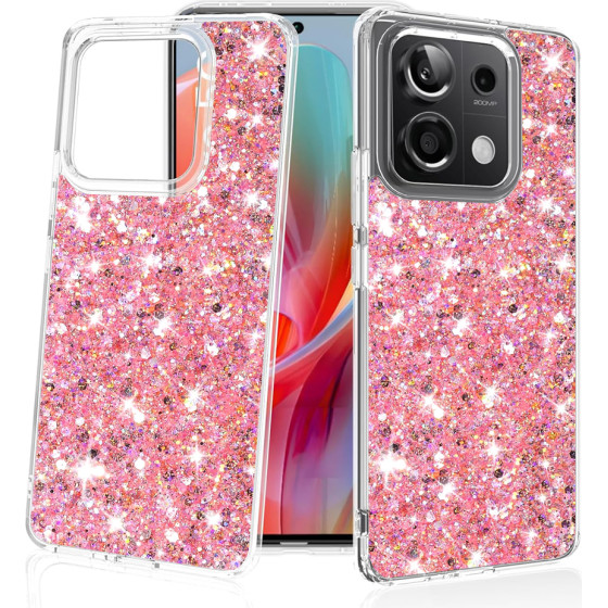 Techsuit - Sparkly Glitter - Xiaomi Redmi Note 13 Pro 5G / Poco X6 - Pink