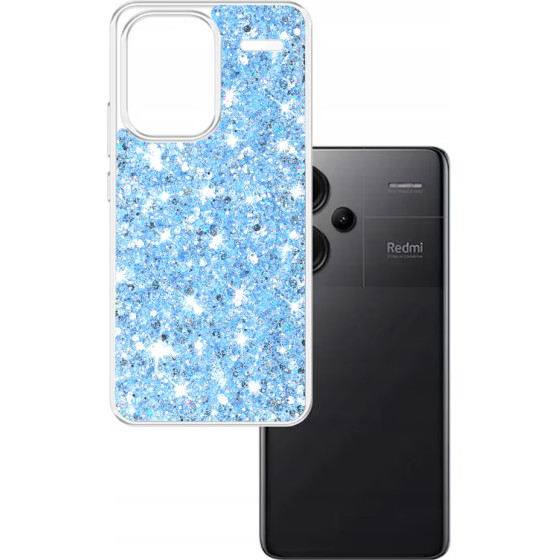 Techsuit - Sparkly Glitter - Xiaomi Redmi Note 13 Pro+ 5G - Blue