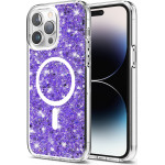 Techsuit - Sparkly Glitter MagSafe - iPhone 14 Pro - Purple