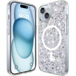 Techsuit - Sparkly Glitter MagSafe - iPhone 15 - White