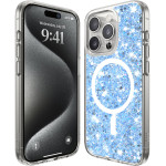 Techsuit - Sparkly Glitter MagSafe - iPhone 15 Pro - Blue