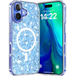 Techsuit - Sparkly Glitter MagSafe - iPhone 16 Plus - Blue
