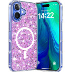 Techsuit - Sparkly Glitter MagSafe - iPhone 16 Plus - Magenta