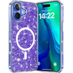 Techsuit - Sparkly Glitter MagSafe - iPhone 16 Plus - Purple