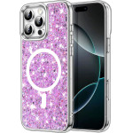 Techsuit - Sparkly Glitter MagSafe - iPhone 16 Pro - Magenta