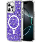 Techsuit - Sparkly Glitter MagSafe - iPhone 16 Pro - Purple