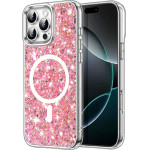 Techsuit - Sparkly Glitter MagSafe - iPhone 16 Pro Max - Pink