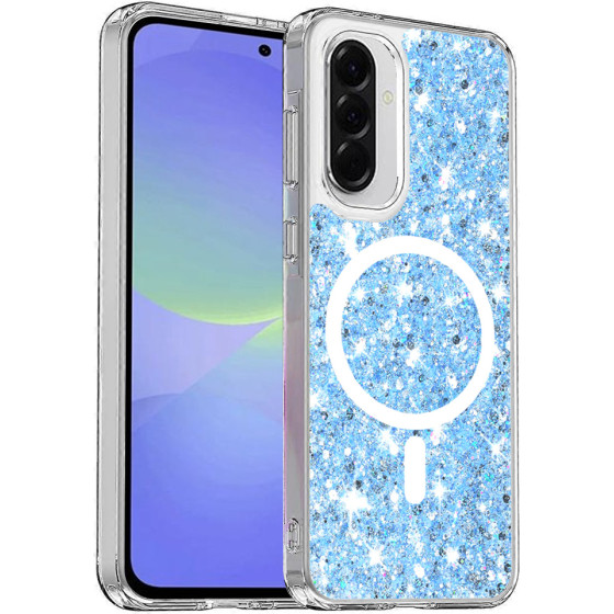 Techsuit - Sparkly Glitter MagSafe - Samsung Galaxy A36 5G / A56 5G - Blue
