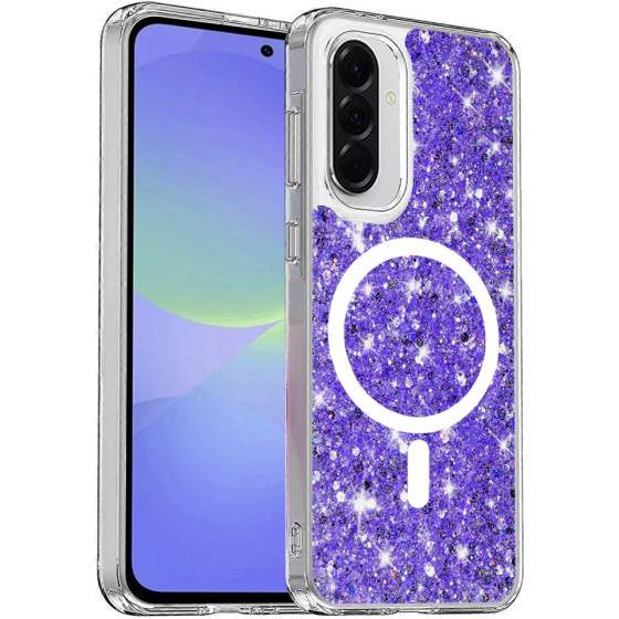 Techsuit - Sparkly Glitter MagSafe - Samsung Galaxy A36 5G / A56 5G - Purple