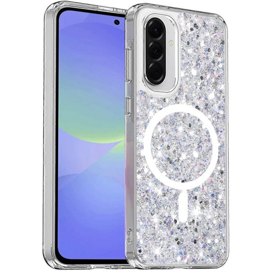 Techsuit - Sparkly Glitter MagSafe - Samsung Galaxy A36 5G / A56 5G - White