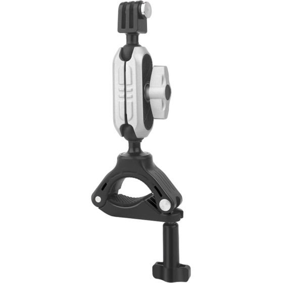 Techsuit - Sports Camera Riding Mount (JX-008) - GoPro Compatible, Aluminium Alloy - Gray