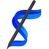 Techsuit - Stylus Pen (AC10SH) - for iPad, Bluetooth, Type-C, 125mAh, Palm Rejection, Replaceable Apple Nib - Black Diamond - (AC10SH;BLACK DIAMOND)