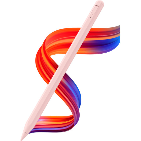 Techsuit - Stylus Pen (AC10SH) - for iPad, Bluetooth, Type-C, 125mAh, Palm Rejection, Replaceable Apple Nib - Dreamy Pink - (AC10SH;DREAMY PINK)