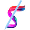 Techsuit - Stylus Pen (AC10SH) - for iPad, Bluetooth, Type-C, 125mAh, Palm Rejection, Replaceable Apple Nib - Serenity Blue - (AC10SH;SERENITY BLUE)