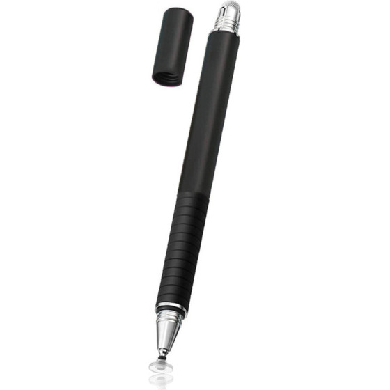 Techsuit - Stylus Pen (JC02) - Aluminum Alloy, Android, iOS, Microsoft - Black - (JC02/BLACK)