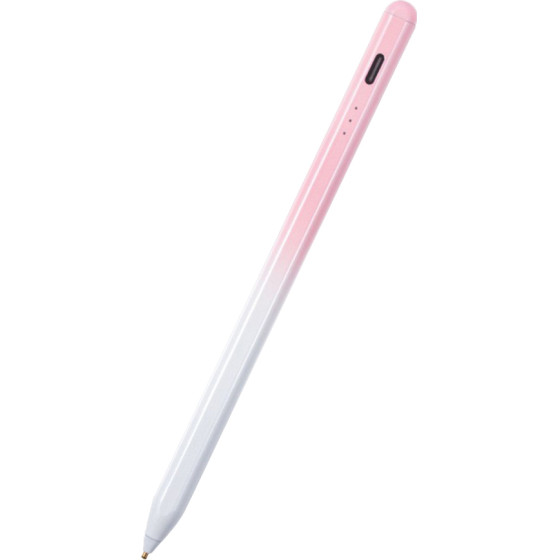Techsuit - Stylus Pen (S3) - for Phones and Tablets, Universal, Active, Type-C, Fast Charging, 130mAh - Pink - (S3;PINK)