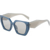 Techsuit - Sunglasses (3967) - for Women, PC Frame and Lens - Blue / Light Gray