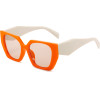 Techsuit - Sunglasses (3967) - for Women, PC Frame and Lens - Orange / Beige / Champagne