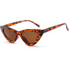 Techsuit - Sunglasses (5040) - for Women, PC Frame and Lens, Triangular - Leopard