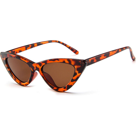 Techsuit - Sunglasses (5040) - for Women, PC Frame and Lens, Triangular - Leopard